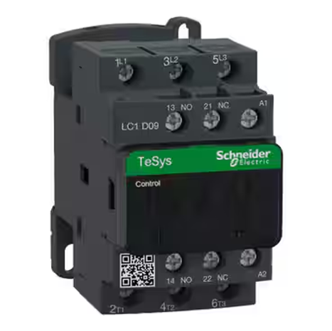 LC1D 3-pole contactors upto 38 A AC coil